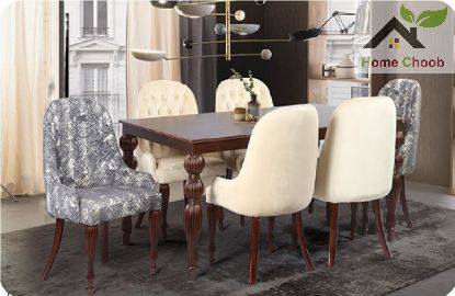 تصویر میز و صندلی غذاخوری طرح باراد
