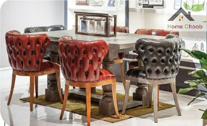 تصویر میز و صندلی غذاخوری طرح ماهور
