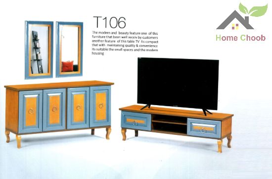 تصویر کنسول و میز TV طرح قاب تونیک کد 106